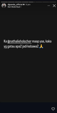 Prmintaan Maaf DJ Panda (instagram)